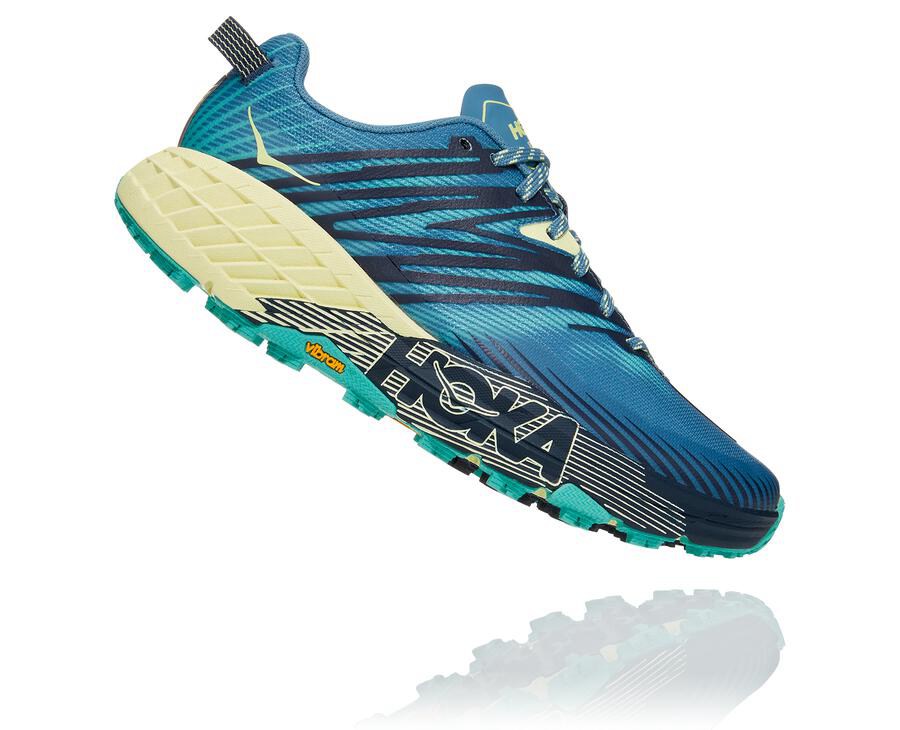 Hoka One One Trainers Womens Blue - Speedgoat 4 - 42735BVSX